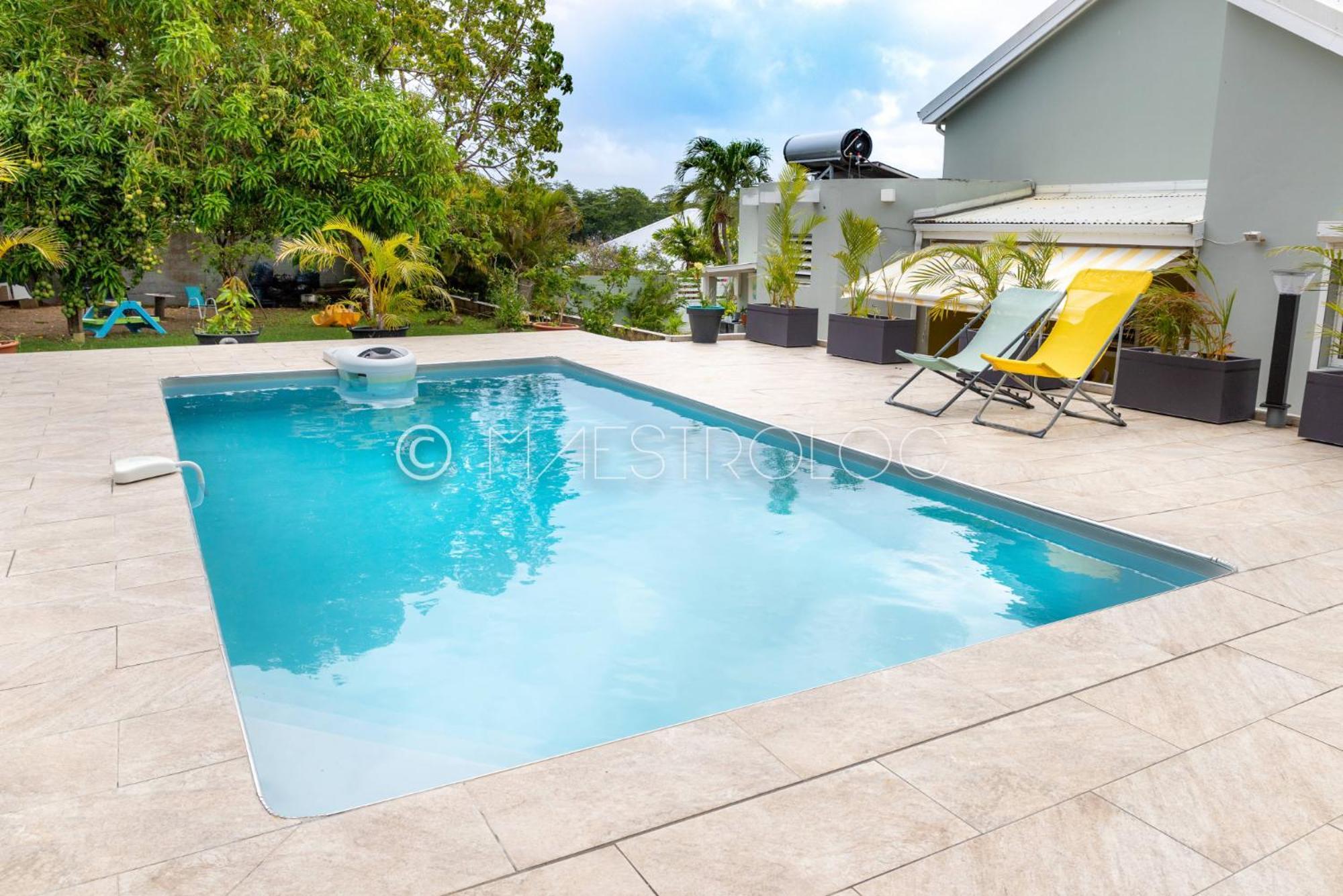 Villa L'Artist En Bord De Mer Avec Piscine Privee Sainte-Rose Bagian luar foto
